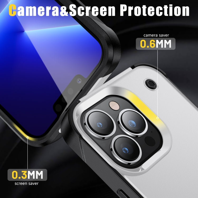 PC + TPU Shockproof Phone Case with Holder For iPhone 14 Pro Max