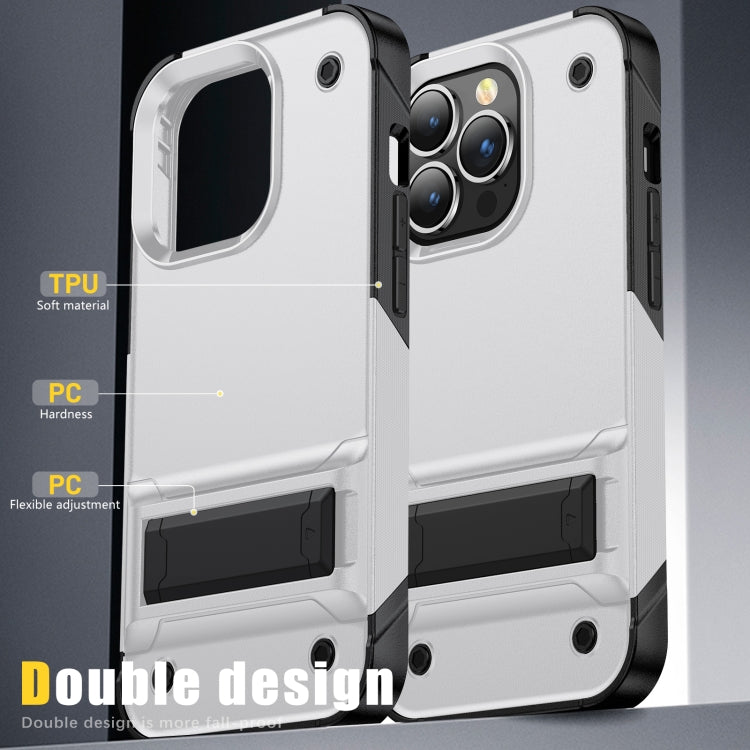 PC + TPU Shockproof Phone Case with Holder For iPhone 14 Pro Max