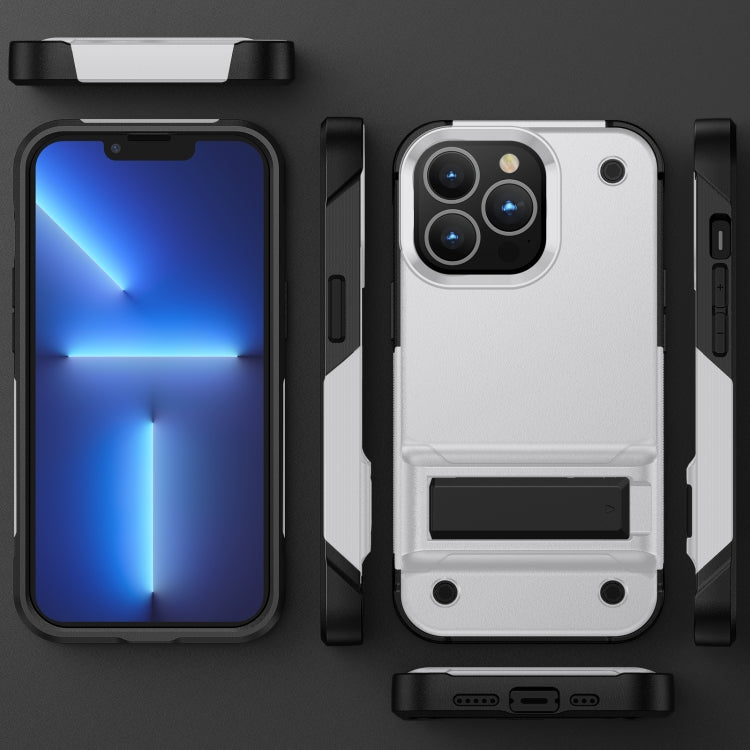 PC + TPU Shockproof Phone Case with Holder For iPhone 14 Pro Max