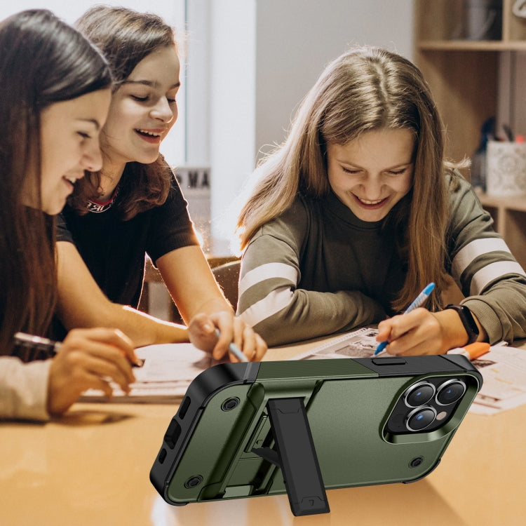 PC + TPU Shockproof Phone Case with Holder For iPhone 14 Pro Max