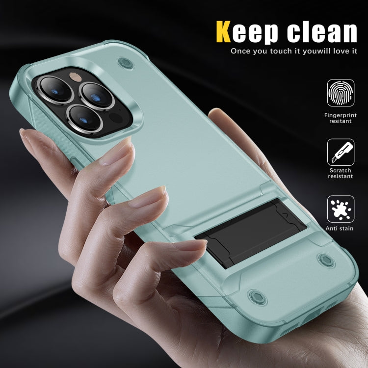 PC + TPU Shockproof Phone Case with Holder For iPhone 14 Pro Max