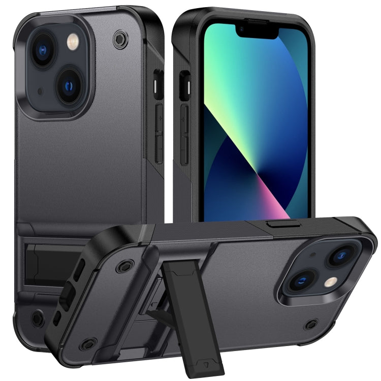 PC + TPU Shockproof Phone Case with Holder For iPhone 14 Max