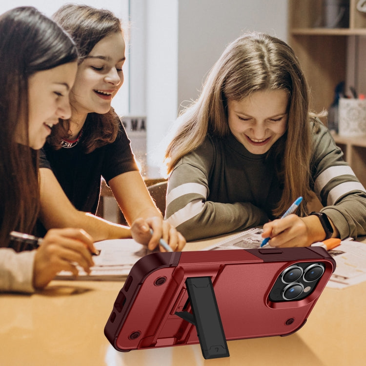 PC + TPU Shockproof Phone Case with Holder For iPhone 14 Max