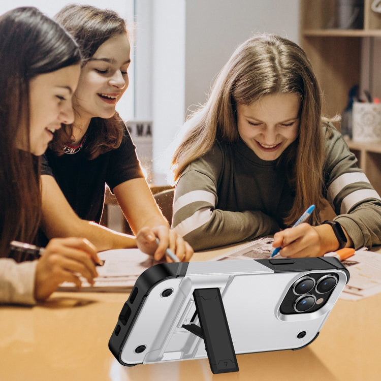 PC + TPU Shockproof Phone Case with Holder For iPhone 14 Pro