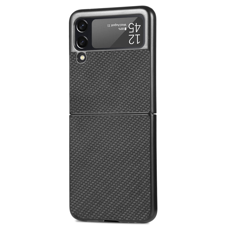 For Samsung Galaxy Z Flip4 Fiber Texture Fold Shockproof Phone Case