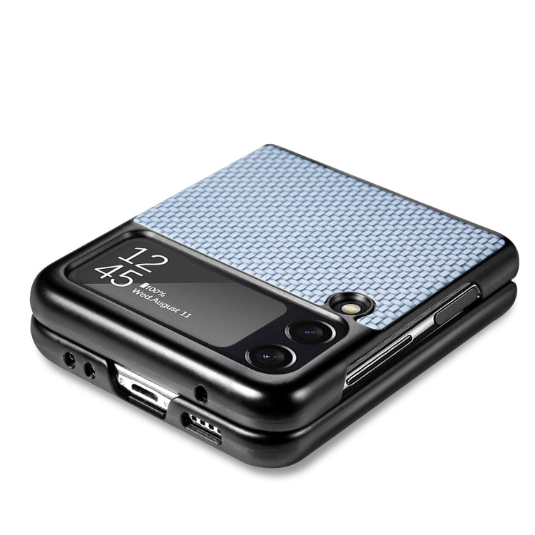 For Samsung Galaxy Z Flip4 Fiber Texture Fold Shockproof Phone Case