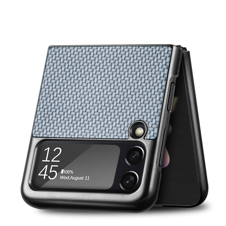 For Samsung Galaxy Z Flip4 Fiber Texture Fold Shockproof Phone Case