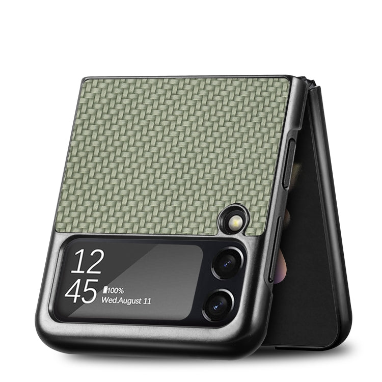 For Samsung Galaxy Z Flip4 Fiber Texture Fold Shockproof Phone Case