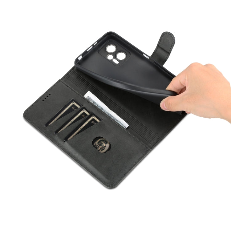 For Xiaomi Redmi Note 11T Pro/POCO X4 GT AZNS Skin Feel Calf Texture Flip Leather Phone Case