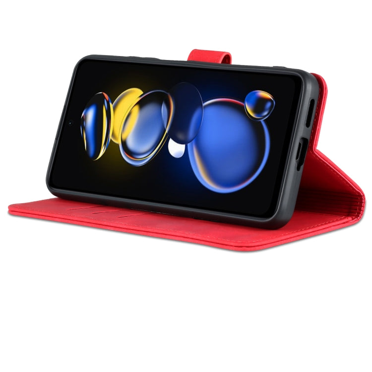 For Xiaomi Redmi Note 11T Pro/POCO X4 GT AZNS Skin Feel Calf Texture Flip Leather Phone Case