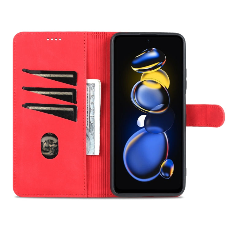 For Xiaomi Redmi Note 11T Pro/POCO X4 GT AZNS Skin Feel Calf Texture Flip Leather Phone Case