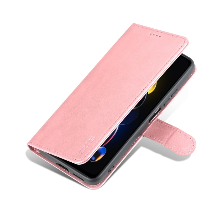 For Xiaomi Redmi Note 11T Pro/POCO X4 GT AZNS Skin Feel Calf Texture Flip Leather Phone Case