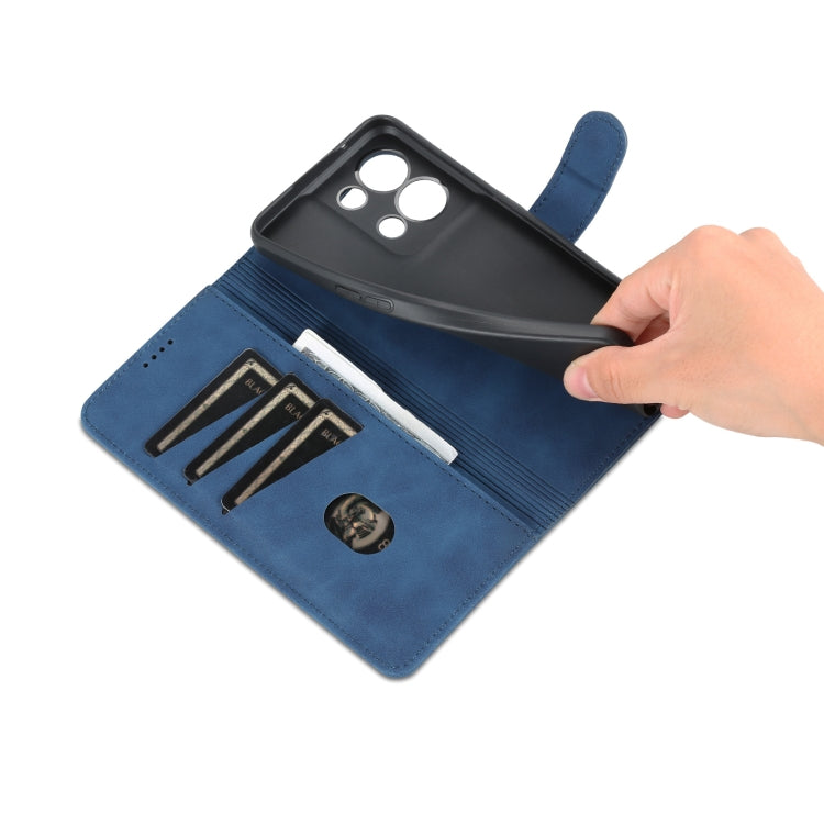 For OPPO Reno8 AZNS Skin Feel Calf Texture Flip Leather Phone Case