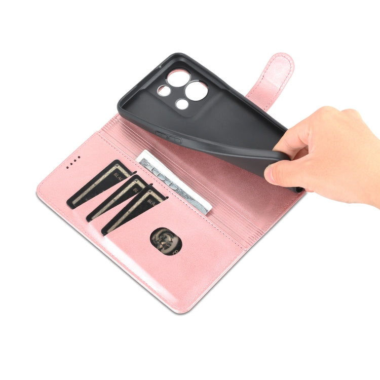 For OPPO Reno8 AZNS Skin Feel Calf Texture Flip Leather Phone Case