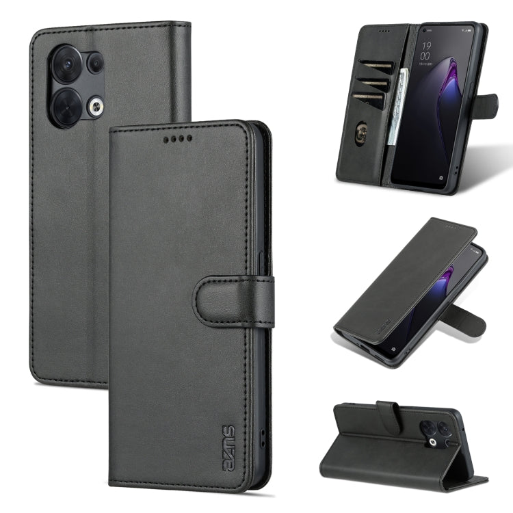 For OPPO Reno8 Pro AZNS Skin Feel Calf Texture Flip Leather Phone Case
