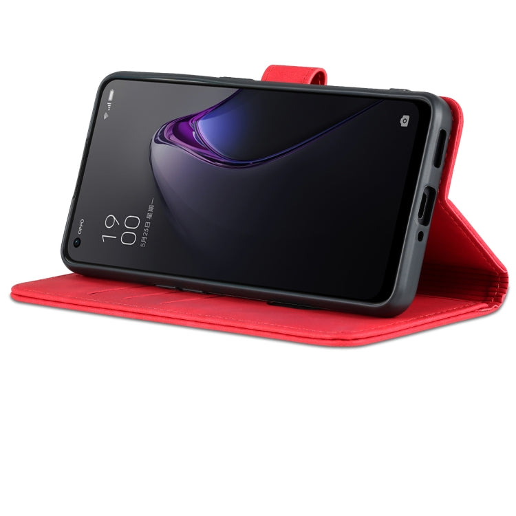 For OPPO Reno8 Pro AZNS Skin Feel Calf Texture Flip Leather Phone Case