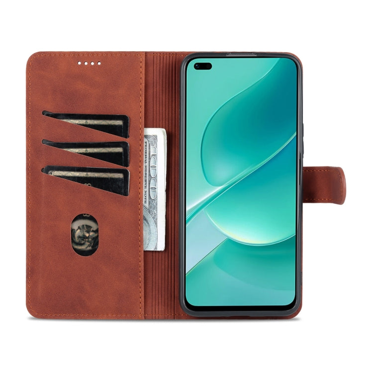 For Huawei Nova 9Z/Enjoy 50 Plus AZNS Skin Feel Calf Texture Flip Leather Phone Case