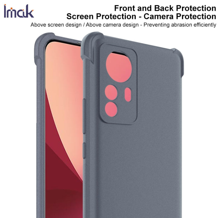 For Xiaomi 12 Pro IMAK All-inclusive Shockproof Airbag TPU Phone Case with Screen Protector