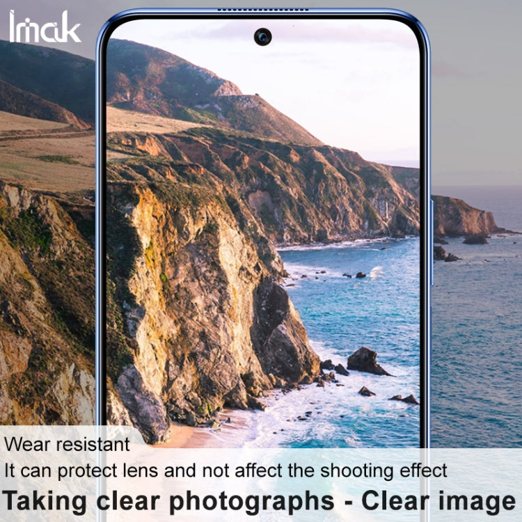 For Honor X8 2022 imak Integrated Rear Camera Lens Tempered Glass Film with Lens Cap