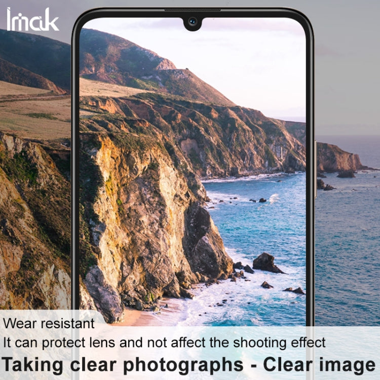 For Honor Play 30 Plus 5G / X7 2022 imak Integrated Rear Camera Lens Tempered Glass Film with Lens Cap