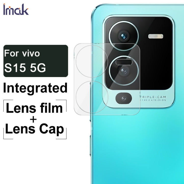 For vivo S15 5G / S15 Pro 5G imak Integrated Rear Camera Lens Tempered Glass Film with Lens Cap