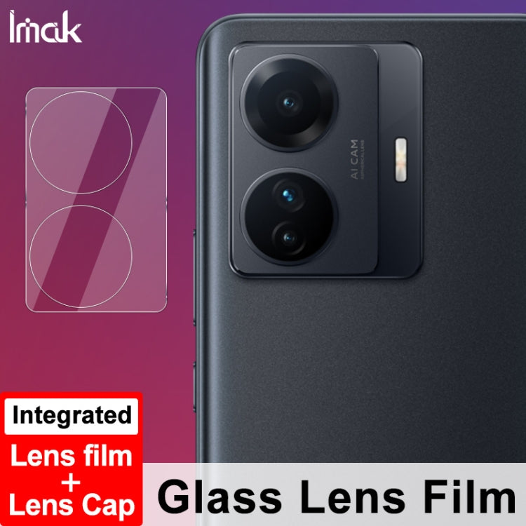 For vivo S15e 5G imak Integrated Rear Camera Lens Tempered Glass Film with Lens Cap