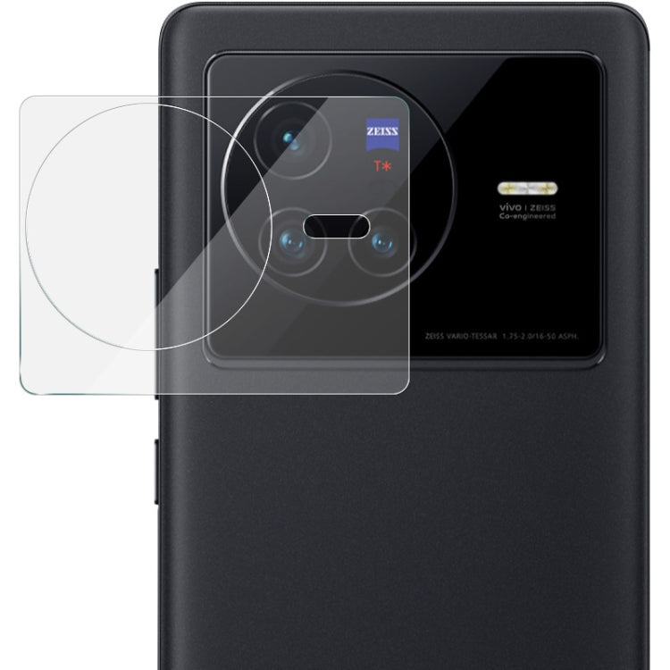 For vivo X80 5G imak Integrated Rear Camera Lens Tempered Glass Film with Lens Cap
