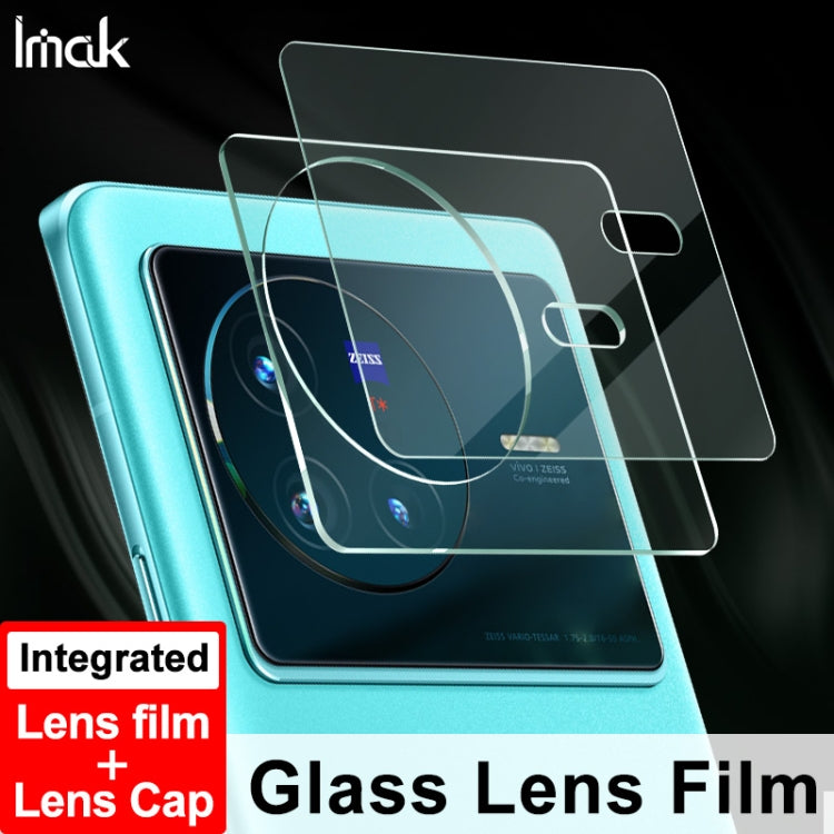 For vivo X80 5G imak Integrated Rear Camera Lens Tempered Glass Film with Lens Cap
