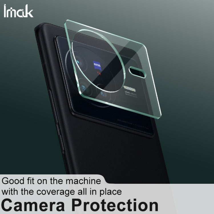 For vivo X80 5G imak Integrated Rear Camera Lens Tempered Glass Film with Lens Cap