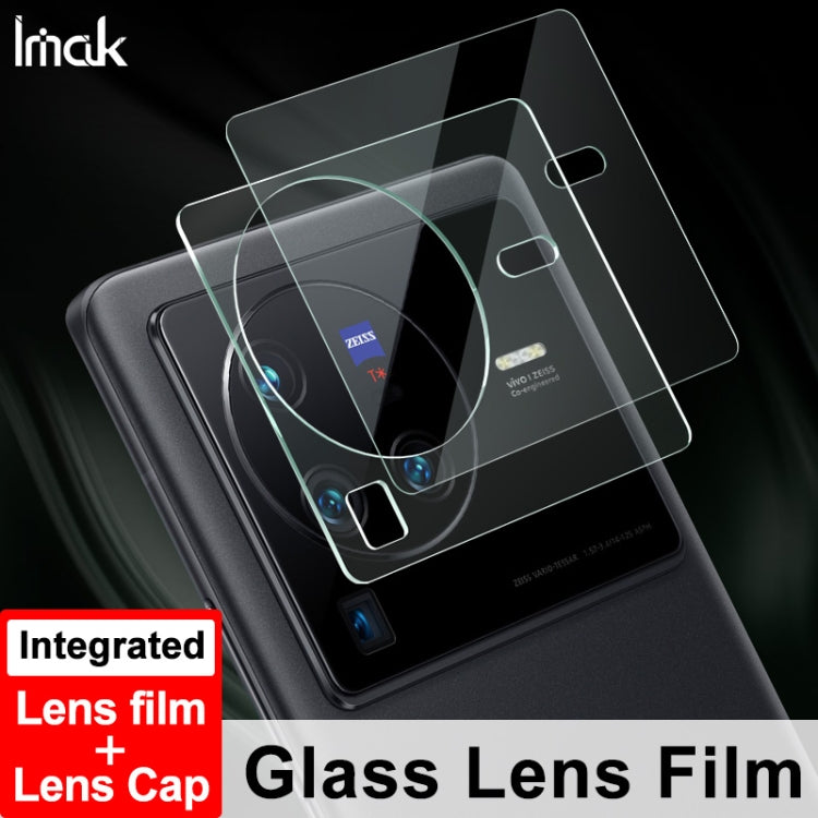 For vivo X80 Pro 5G imak Integrated Rear Camera Lens Tempered Glass Film with Lens Cap