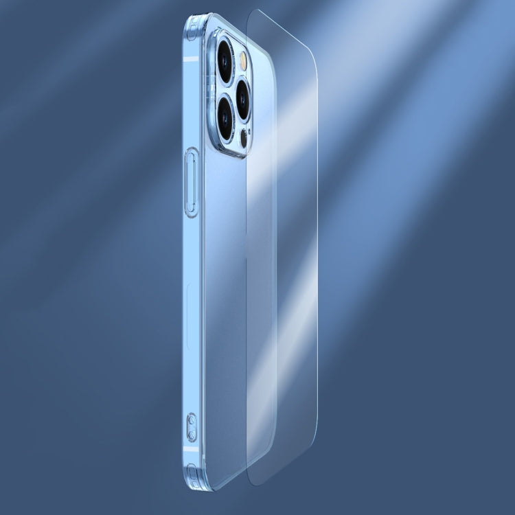 For iPhone 14 Plus Frosted TPU + Glass Phone Case