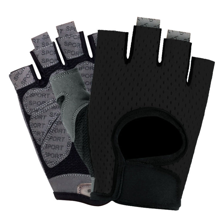Outdoor Half-finger Cycling Fitness Non-slip Breathable Thin Sports Gloves, Size:M