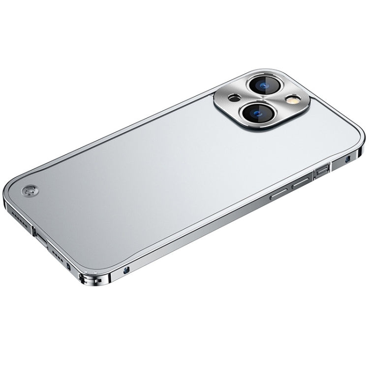 For iPhone 14 Metal Frame + Frosted PC Phone Case