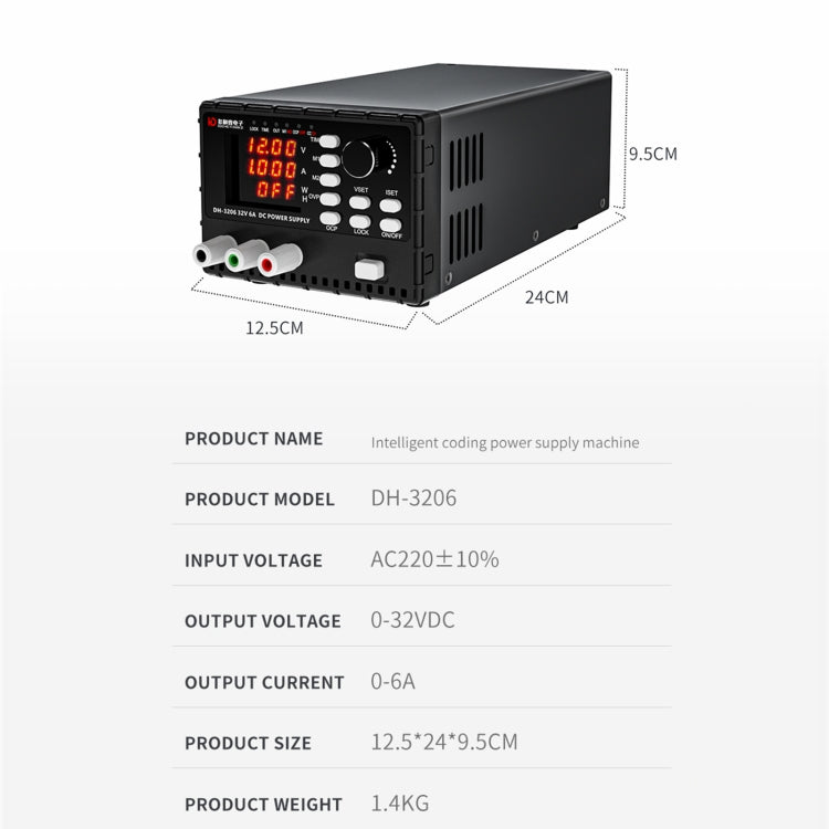 TBK DH-3206 DC Voltage Stabilized Power Supply Machine, US Plug