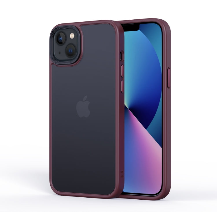 For iPhone 14 Frosted Back Shockproof Phone Case