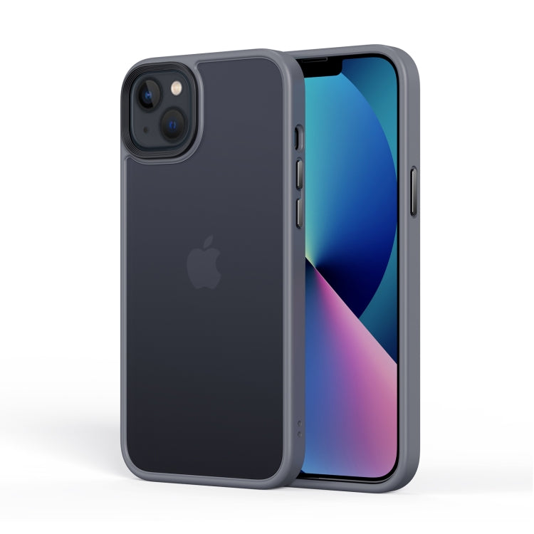 For iPhone 14 Plus Frosted Back Shockproof Phone Case