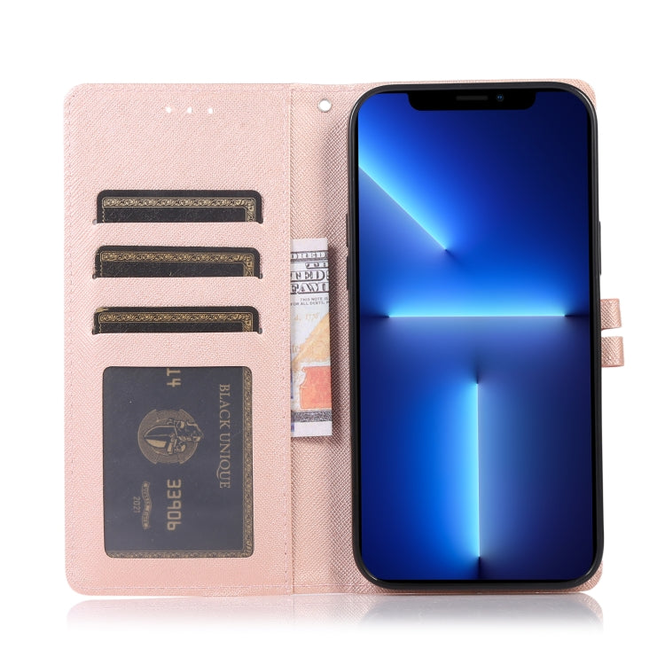 Cross Texture Horizontal Flip Leather Phone Case For iPhone 14 Pro Max