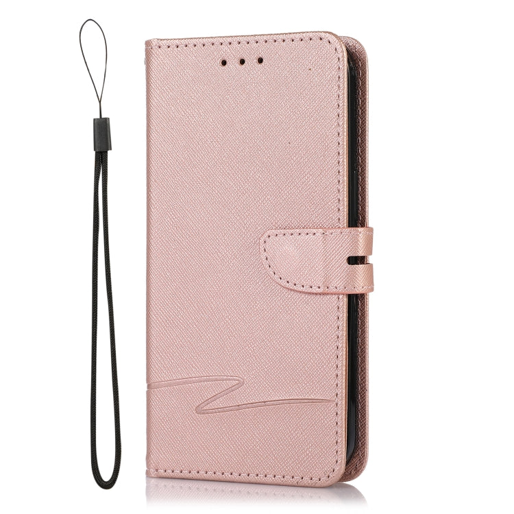 For iPhone 14 Cross Texture Horizontal Flip Leather Phone Case