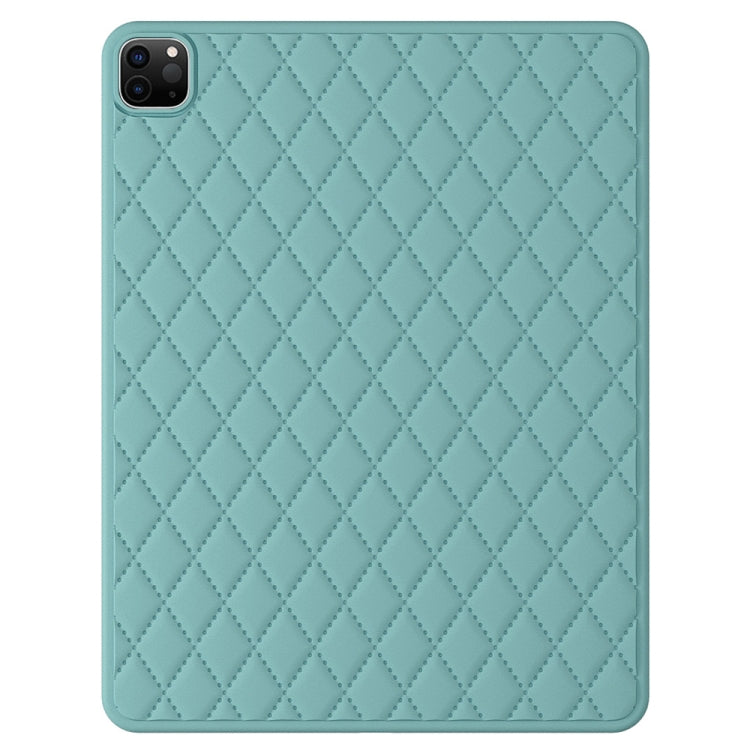For iPad Pro 12.9 2022 / 2021 / 2020 / 2018 Diamond Lattice Silicone Tablet Case