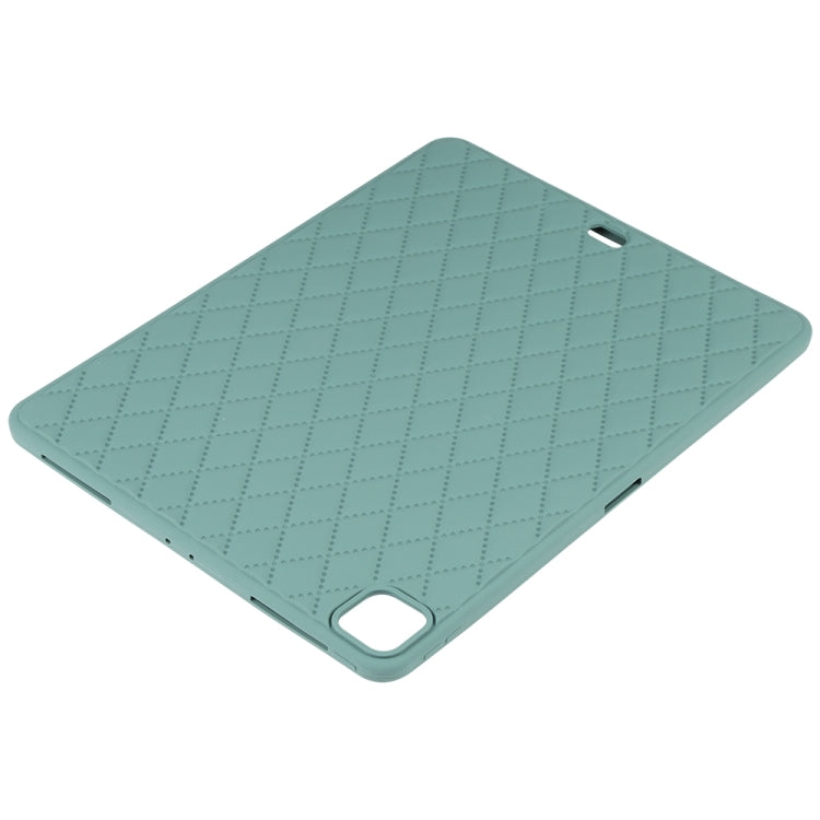 For iPad Pro 12.9 2022 / 2021 / 2020 / 2018 Diamond Lattice Silicone Tablet Case