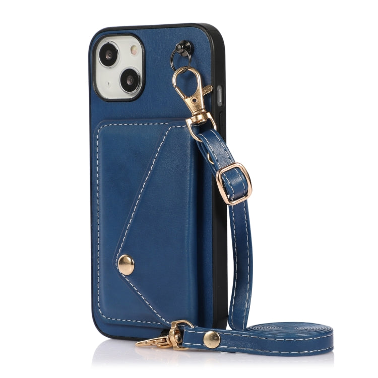 For iPhone 14 Plus Crossbody Wallet Card Bag Phone Case