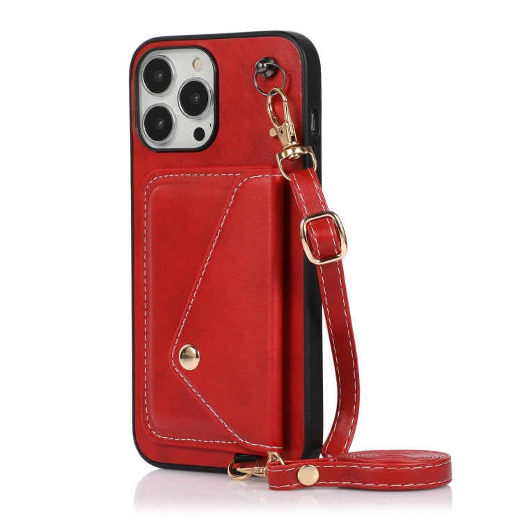 For iPhone 14 Pro Crossbody Wallet Card Bag Phone Case