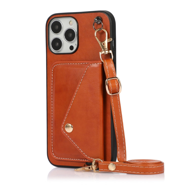 For iPhone 14 Pro Max Crossbody Wallet Card Bag Phone Case
