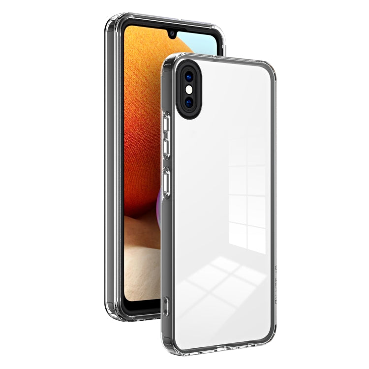 For iPhone X / XS 3 in 1 Clear TPU Color PC Frame Phone Case