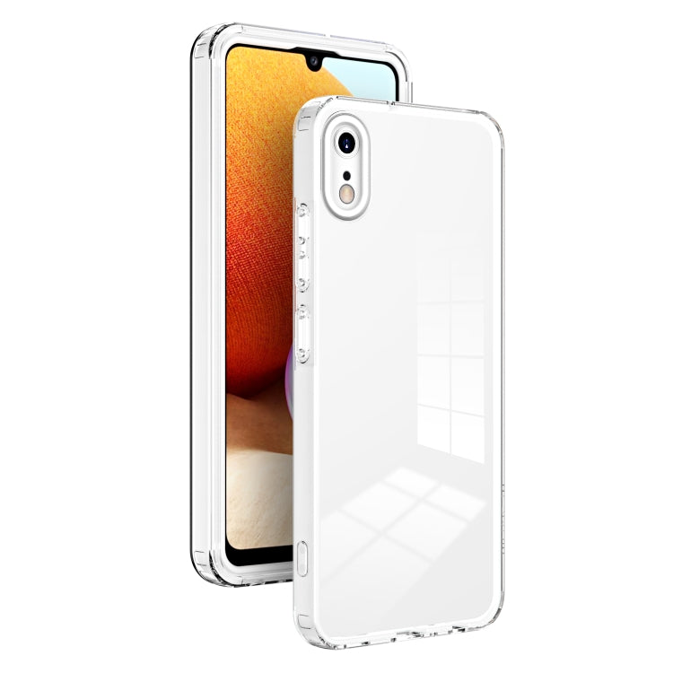For iPhone XR 3 in 1 Clear TPU Color PC Frame Phone Case