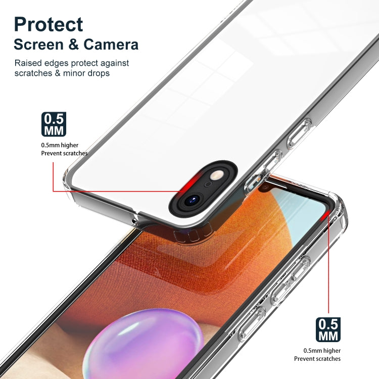 For iPhone XR 3 in 1 Clear TPU Color PC Frame Phone Case