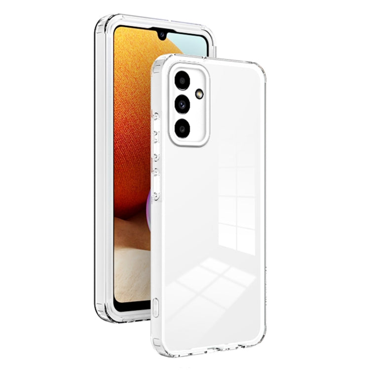 For Samsung Galaxy A13 5G 3 in 1 Clear TPU Color PC Frame Phone Case