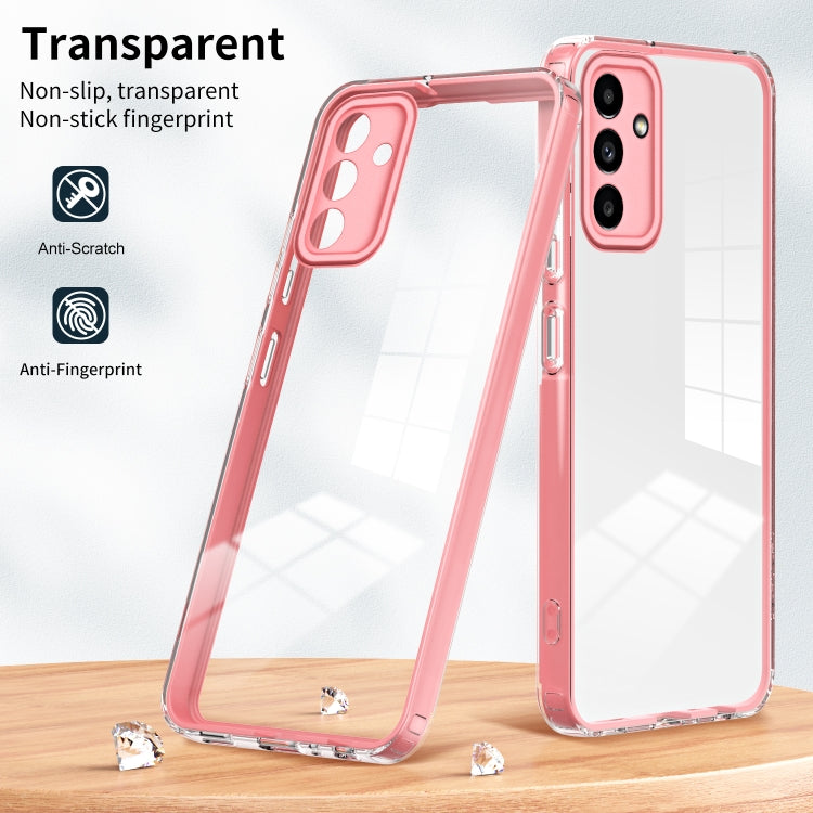 For Samsung Galaxy A13 5G 3 in 1 Clear TPU Color PC Frame Phone Case