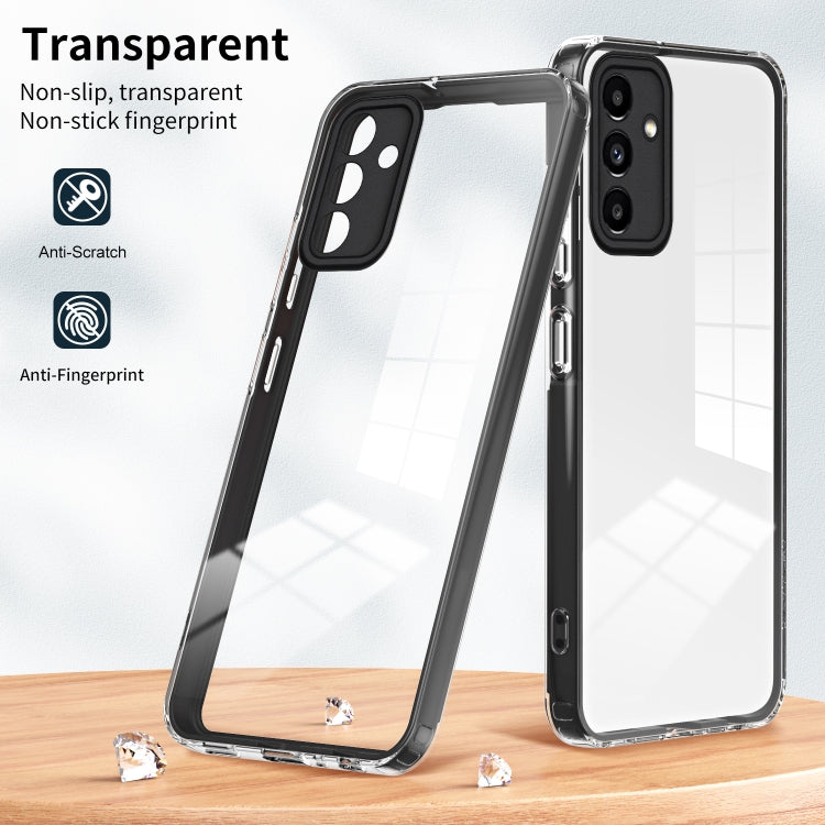 For Samsung Galaxy A13 5G 3 in 1 Clear TPU Color PC Frame Phone Case