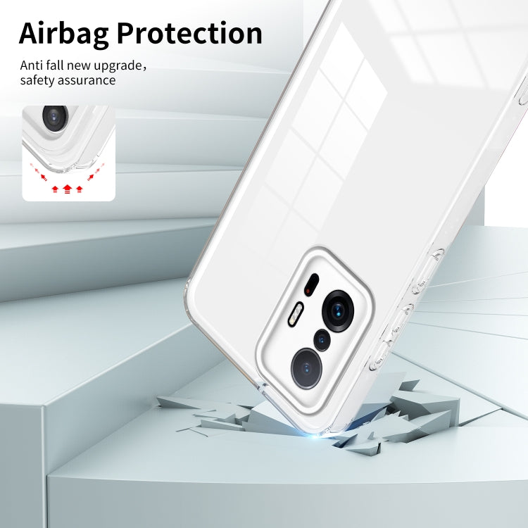 For Xiaomi 11T 3 in 1 Clear TPU Color PC Frame Phone Case